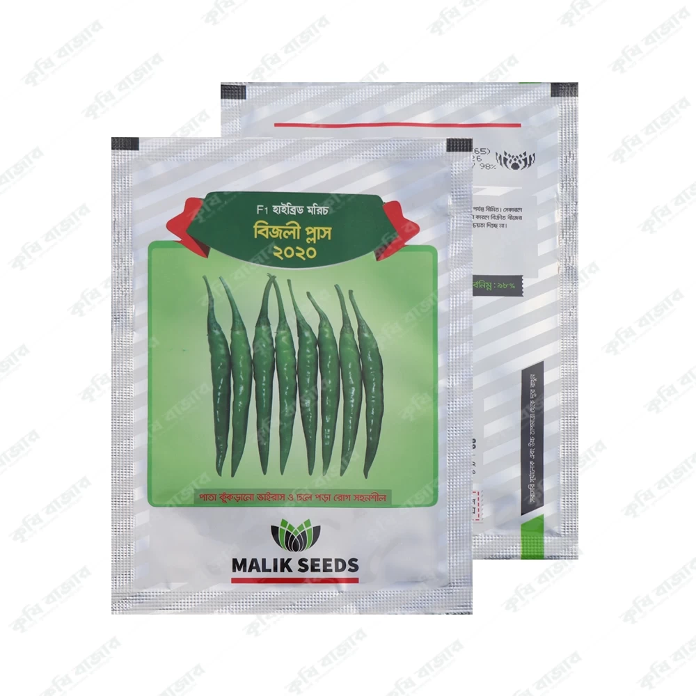 বিজলি প্লাস 2020- মরিচ ( ৫ গ্রাম )- F1 হাইব্রিড মরিচ বিজলী প্লাস ২০২০